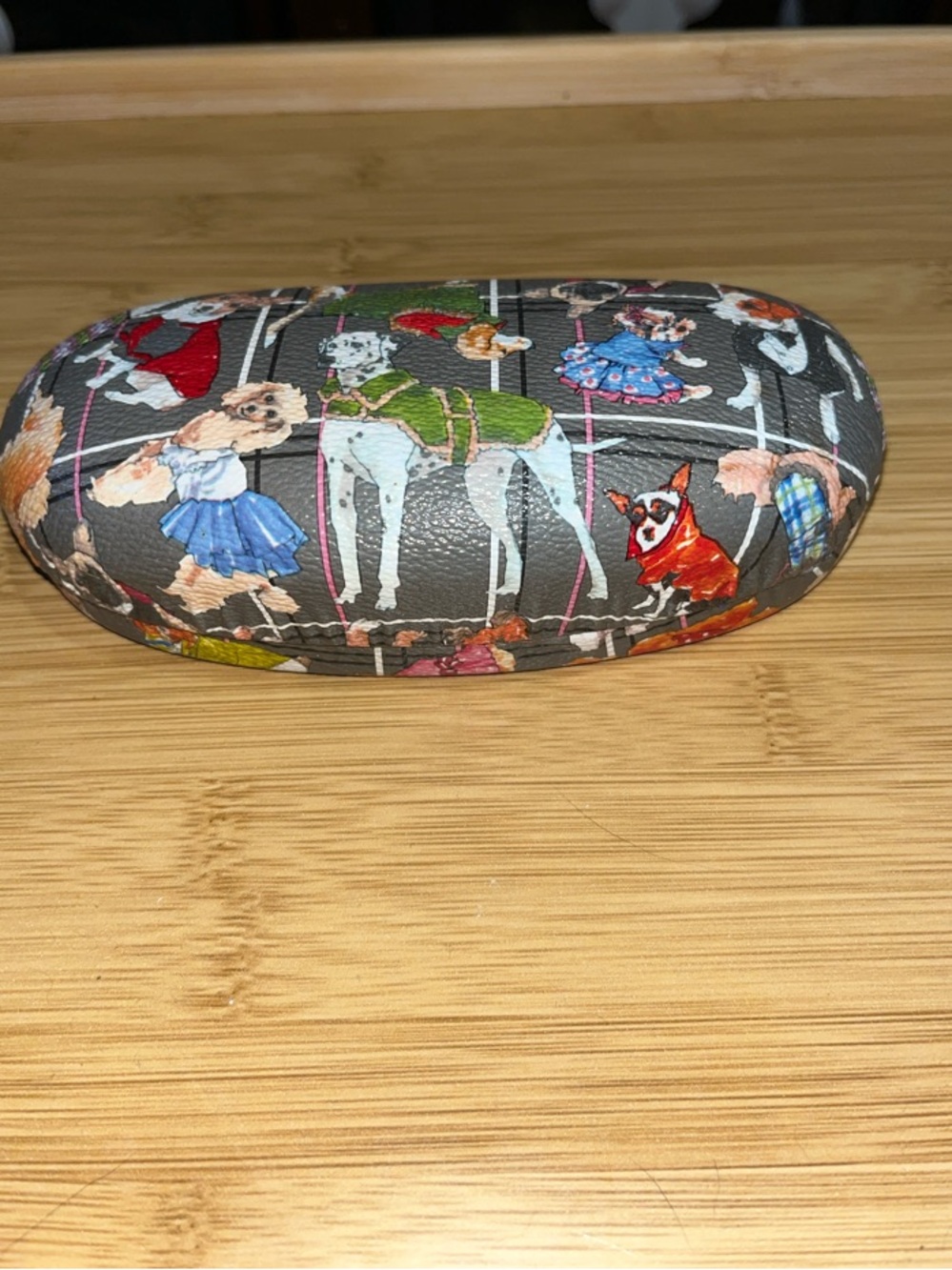 Sydney Love Dog Print Hard shell sunglasses / glasses case